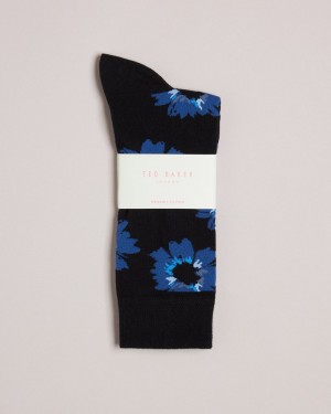 Natural Men's Ted Baker Newflor Floral Pattern Sock Price In India | I9D-2234