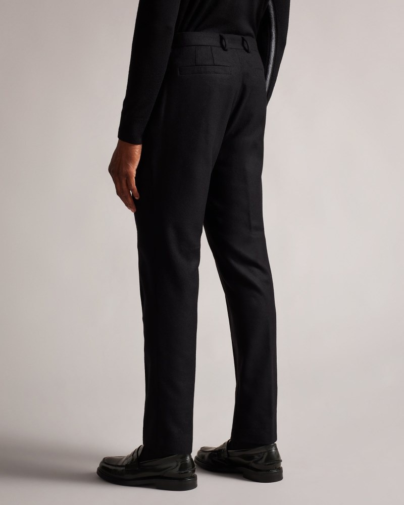 Black Men's Ted Baker Badsey Slim Fit Trs Pants Price In India | V5X-7008