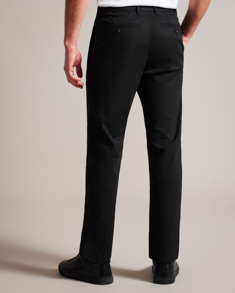 Black Men's Ted Baker Haydae Slim Fit Chino Price In India | Y8O-7672