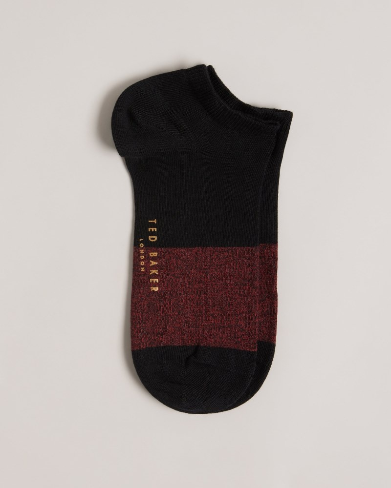 Black Men's Ted Baker Lowsock Trainer Sock Price In India | T4P-2143