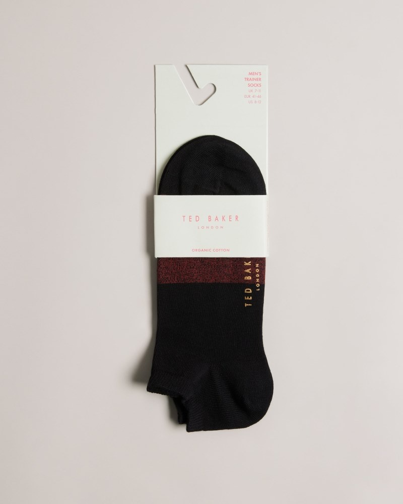 Black Men\'s Ted Baker Lowsock Trainer Sock Price In India | T4P-2143