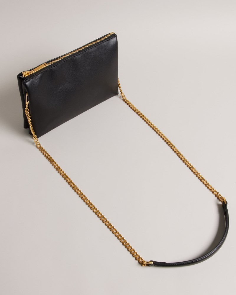 Black Women's Ted Baker Esille Webbing Cross Body Bag Price In India | J8O-1713