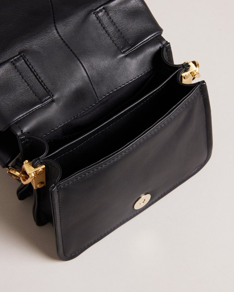 Black Women's Ted Baker Niasina Bow Detail Mini Cross Body Bag Price In India | Y4E-3981