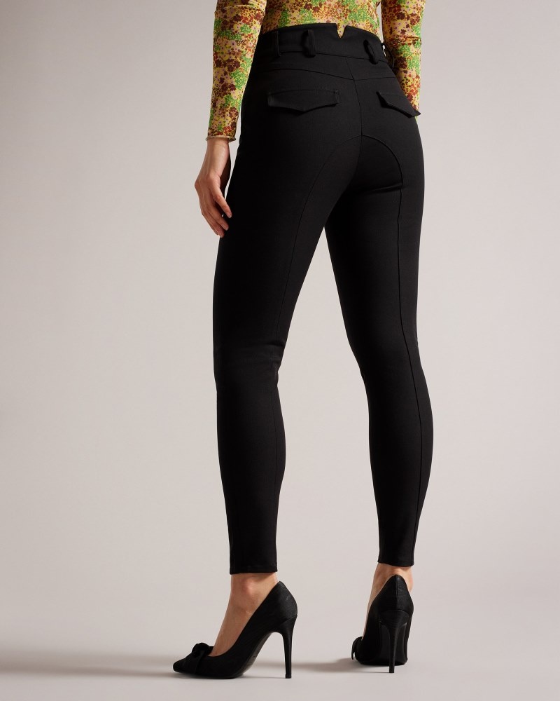 Black Women's Ted Baker Tesia Panelled Leggings Leggings Price In India | X9E-1673