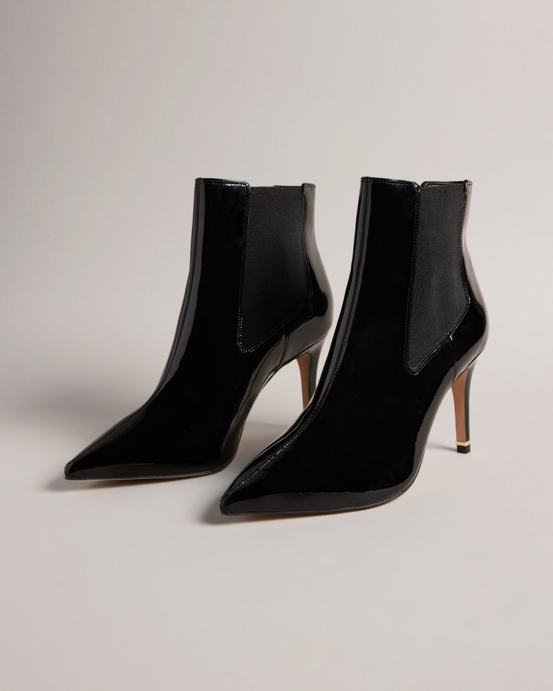 Black Women's Ted Baker Yimmona Chelsea 85mm Stiletto Heel Boot Price In India | D5T-1755