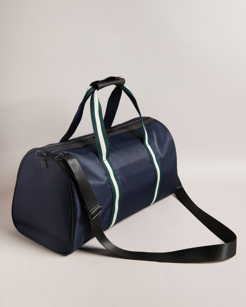 Blue Men's Ted Baker Matique Twill Retro Sport Holdall Price In India | D7V-1422