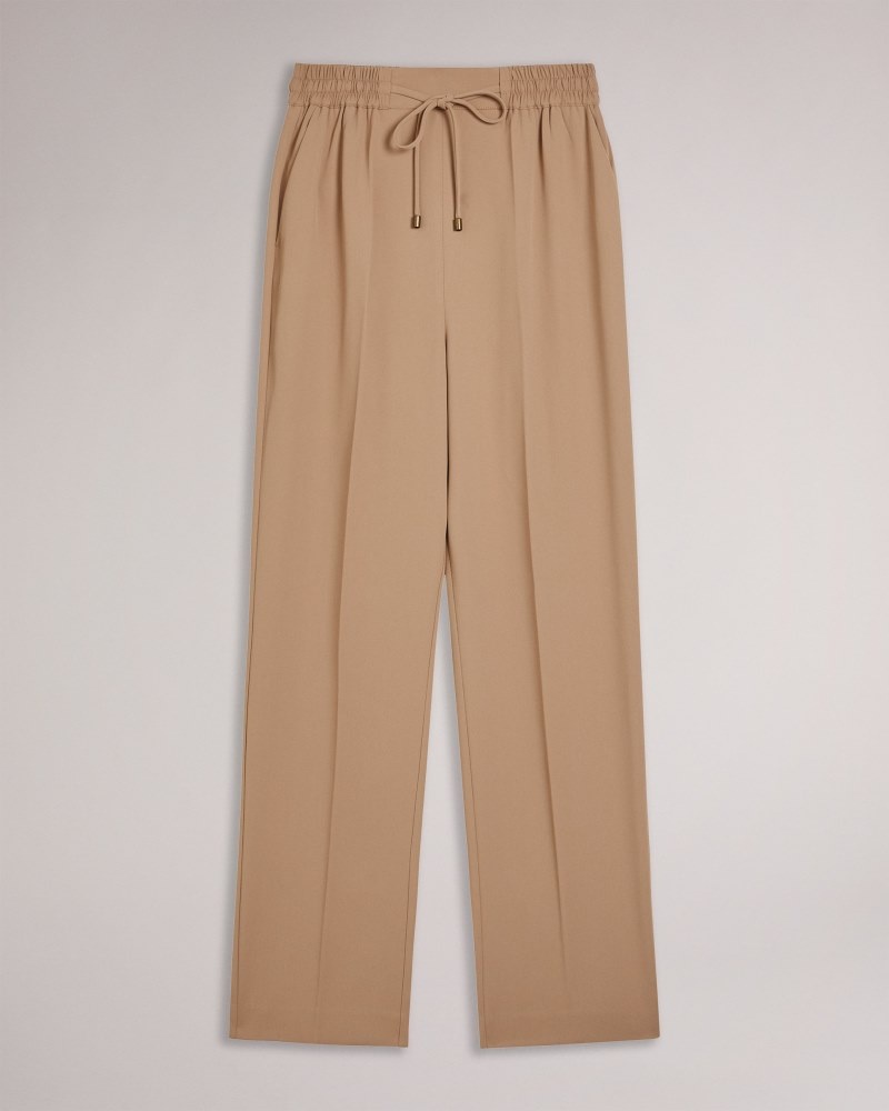 Camel Women's Ted Baker Laurai Slim Cut Ankle Length Jogger Price In India | M5C-1196