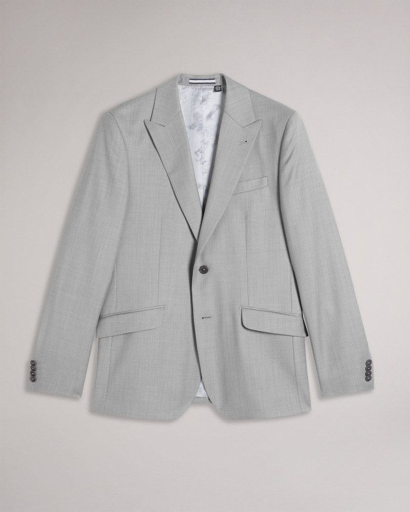 Grey Men's Ted Baker Byronj Slim Fit S120s Wool Jacket Suits Price In India | D1A-2833