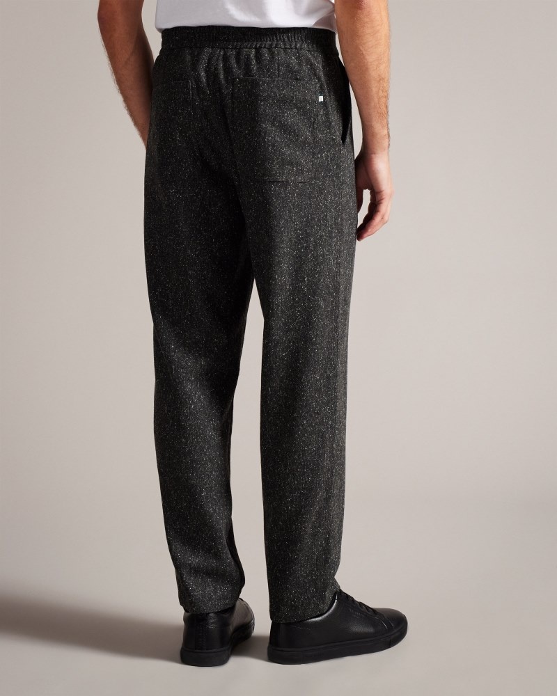 Grey Men's Ted Baker Lopus Wide Fit Wool Rich Trousers Price In India | M4F-2647