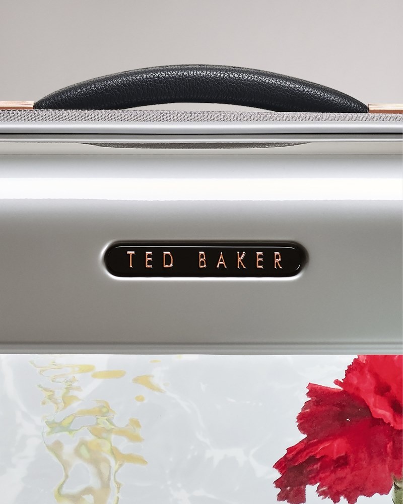 Grey Women's Ted Baker Gusto Water Floral Small Trolley Price In India | E9M-5083