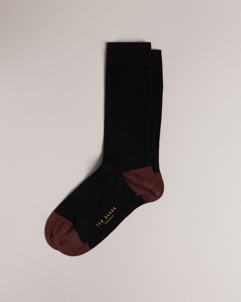 Mid Blue Men's Ted Baker Clasic Plain Sock Price In India | L5H-6740