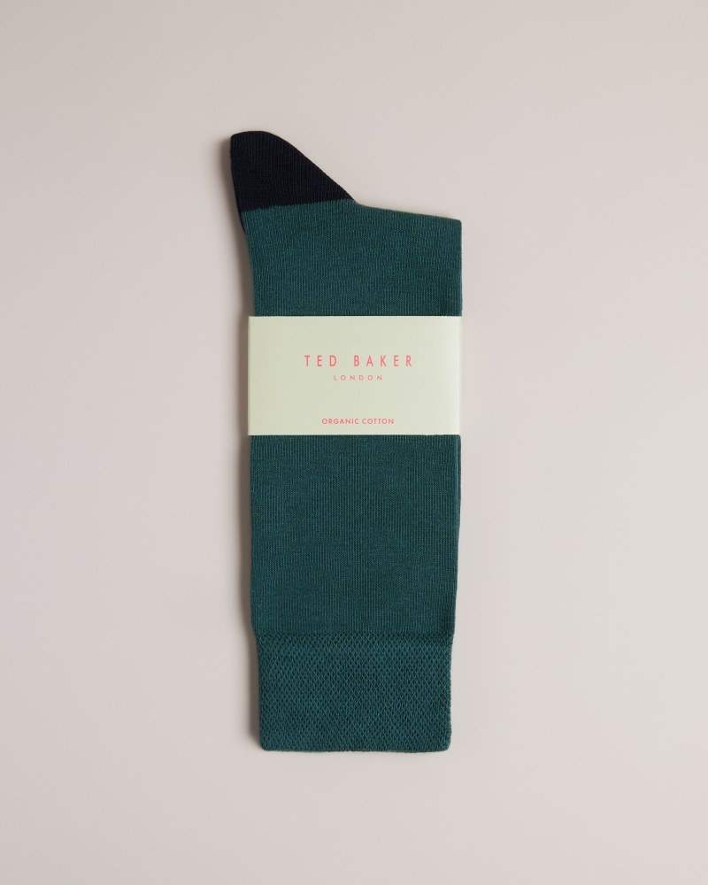 Mid Blue Men's Ted Baker Clasic Plain Sock Price In India | L5H-6740