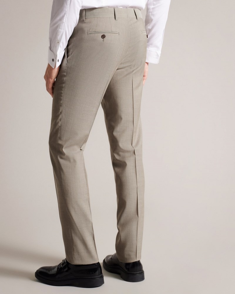 Natural Men's Ted Baker Alconat Natural Sharkskin Suit Trouser Suits Price In India | Y7G-7110