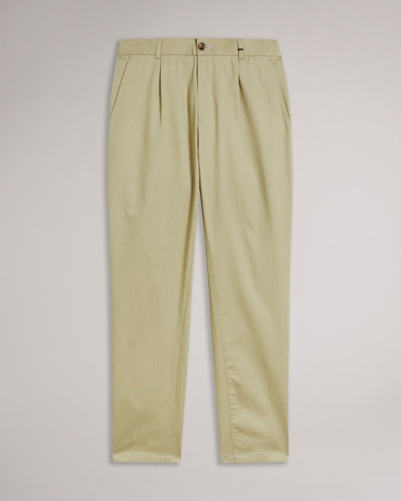 Natural Men's Ted Baker Bossar Camburn Regular Fit Trousers Price In India | Y2S-6868