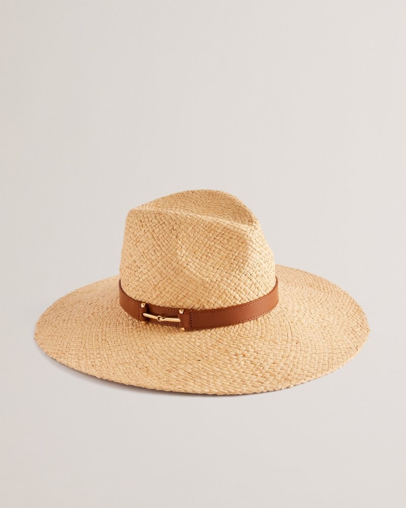 Natural Women\'s Ted Baker Hariets Straw Hat Price In India | X1W-2378