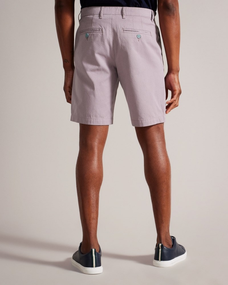 Navy Men's Ted Baker Estate Mini Geo Print Short Price In India | Q3C-7981