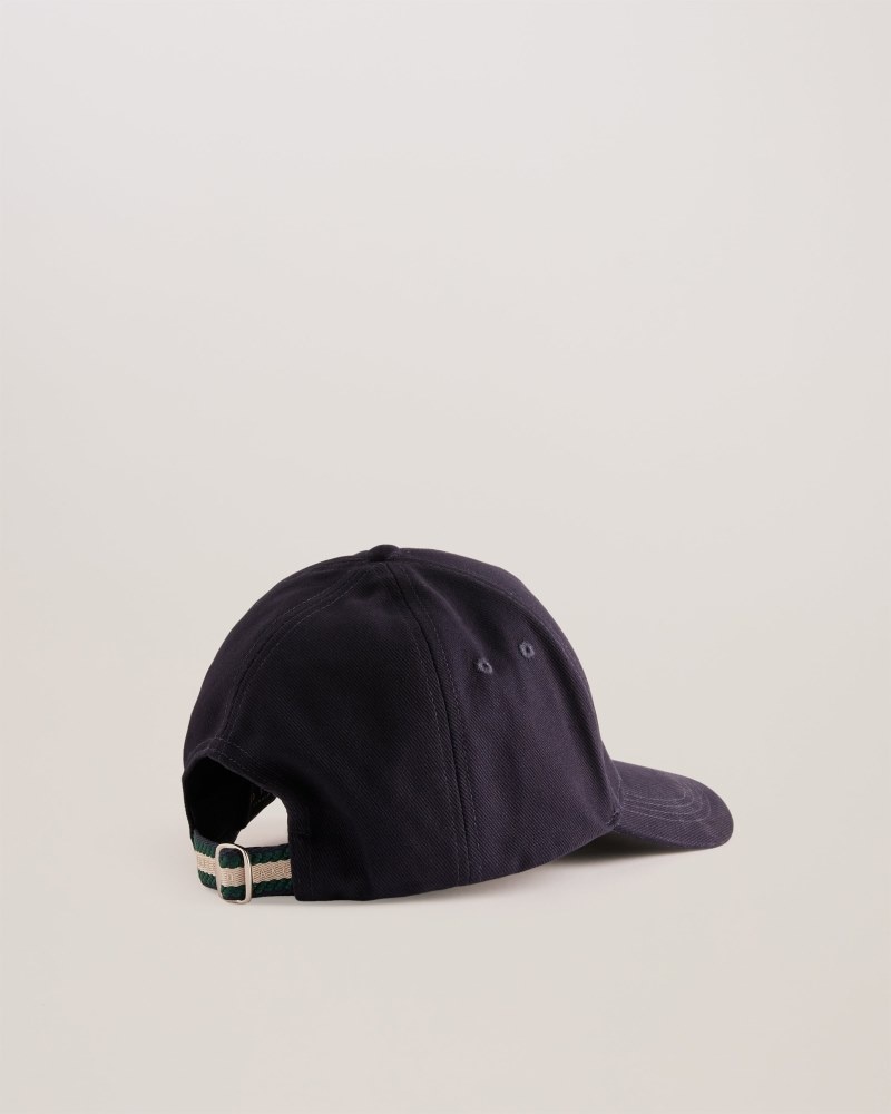 Navy Men's Ted Baker Sammss Cap with Webbing Strap Caps Price In India | C1P-2503