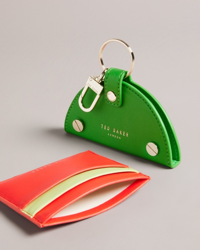 Red Women's Ted Baker Wmelon Watermelon Keyring and Card Holder Price In India | K9C-4203