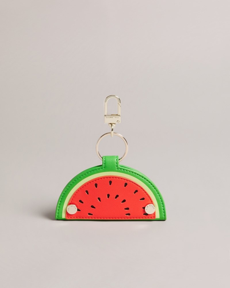 Red Women's Ted Baker Wmelon Watermelon Keyring and Card Holder Price In India | K9C-4203