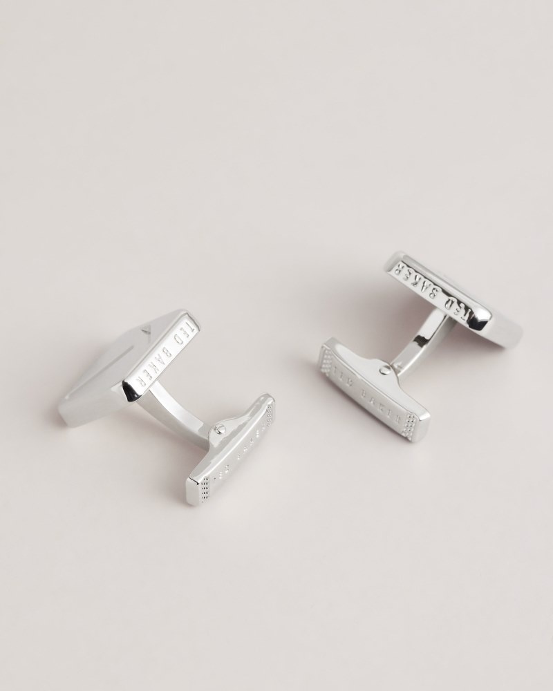 Silver Men's Ted Baker Klassik Metal Cufflink And Tie Pin Set Cufflinks Price In India | Y1L-1280