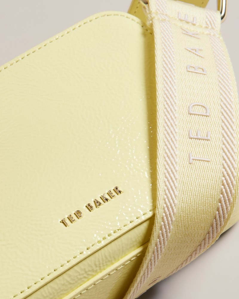 Yellow Women's Ted Baker Stunnie Webbing Mini Camera Bag Price In India | E3W-7529